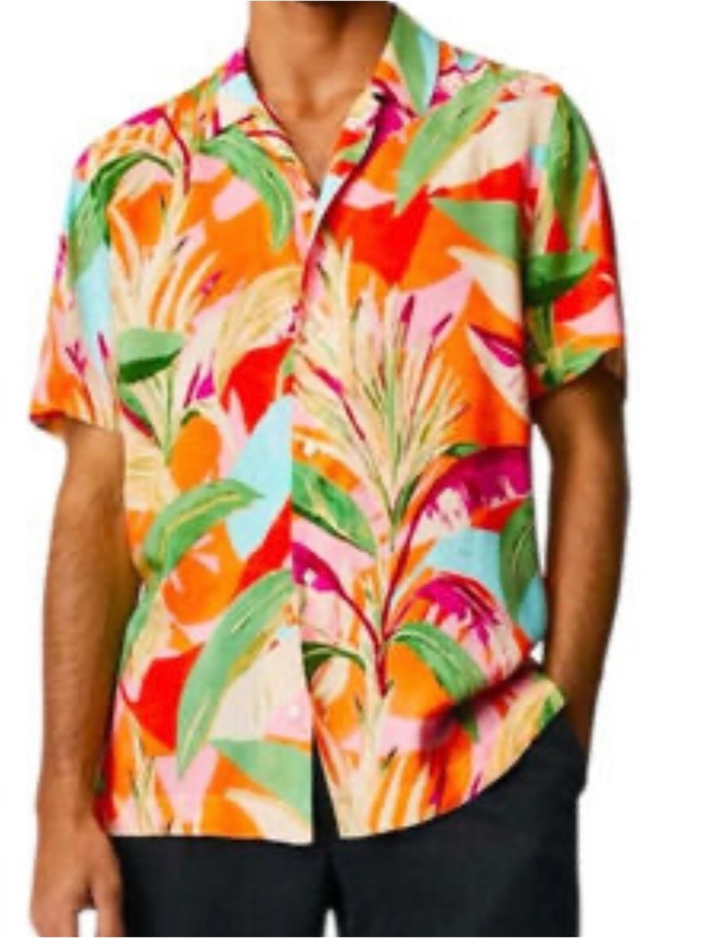 Cactus Man by Ricky Singh short-sleeve button-down shirt